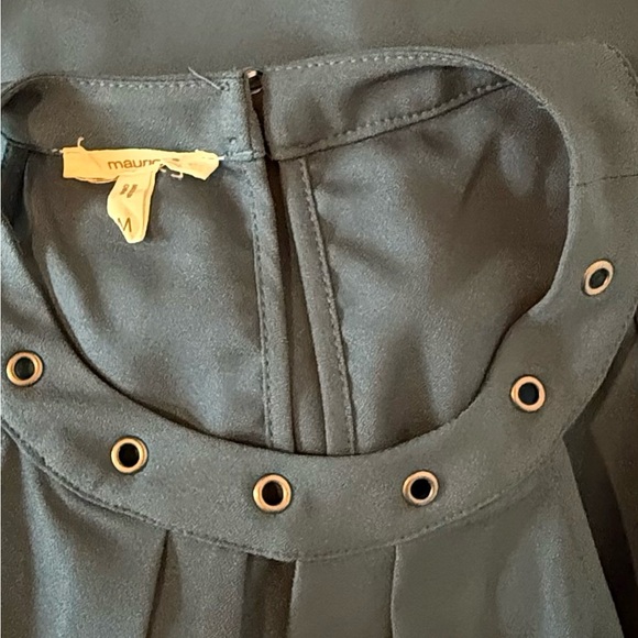 Maurices Teal Halter Top with Grommets - Picture 5 of 5